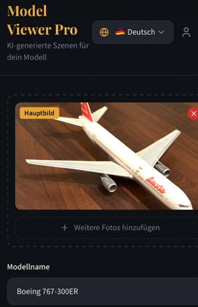 Beispiel – Freisteller-Modus für Modellbau-Fotos